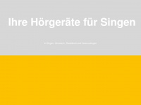 hoergeraete-singen.de Webseite Vorschau