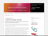 biotech-summit-austria.com Webseite Vorschau