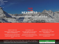 nexswiss.ch Webseite Vorschau