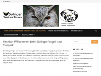 solinger-vogelpark.de Webseite Vorschau