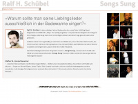 songs-sung.com Webseite Vorschau