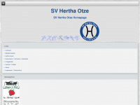 sv-hertha-otze.de Webseite Vorschau