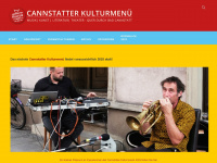 cannstatter-kulturmenue.de Webseite Vorschau