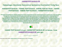 hansefertighaus.de Webseite Vorschau