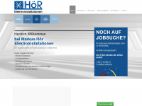 hoer-elektro.de Webseite Vorschau