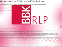 honorarrechner-bbkrlp.de Webseite Vorschau