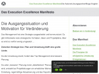 execution-excellence-manifesto.org Webseite Vorschau