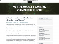 werewolftamersrunningblog.wordpress.com Webseite Vorschau