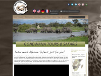 gondwanatoursandsafaris.co.uk Webseite Vorschau