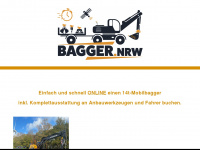 bagger.nrw Webseite Vorschau