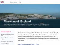 faehre-england.net Webseite Vorschau