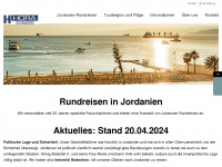 jordanien-rundreisen.com Webseite Vorschau