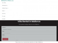 balearic-villas.com Webseite Vorschau