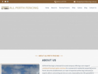 allperthfencing.com.au Webseite Vorschau