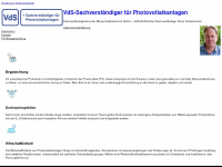 vds-gutachter-photovoltaik.de Webseite Vorschau