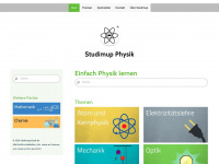 studimup-physik.de Webseite Vorschau