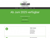 hundeland.co.at Webseite Vorschau