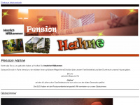 pension-hahne.de Webseite Vorschau