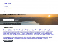 sunrisesunset.io Webseite Vorschau