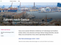 faehre-genua.de Webseite Vorschau