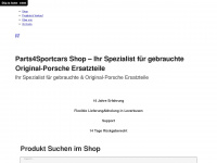 parts4sportcars.de Webseite Vorschau