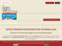 hotel-pension-mariaalm.com Webseite Vorschau