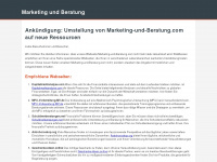 marketing-und-beratung.com Webseite Vorschau