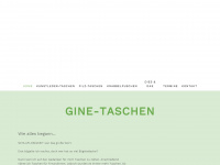 gine-taschen.de Webseite Vorschau