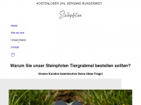 steinpfoten.de Webseite Vorschau