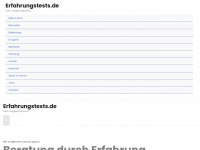 erfahrungstests.de Webseite Vorschau
