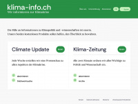 klima-info.ch Webseite Vorschau