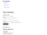 calculatepace.com Webseite Vorschau