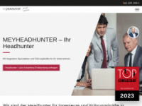 meyheadhunter.de Webseite Vorschau