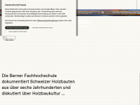 holzbaukultur.ch Webseite Vorschau