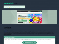 sahabet-gir.com Webseite Vorschau