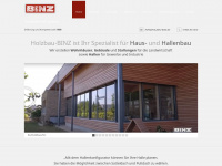 holzbau-binz.de Webseite Vorschau