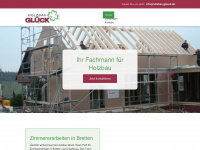 holzbau-glueck.de Webseite Vorschau