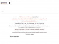 musicstrings.de Webseite Vorschau