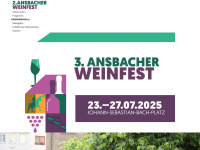 weinfest-ansbach.de Webseite Vorschau