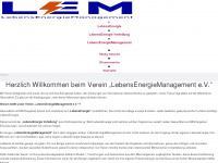 lebensenergiemanagement.de Webseite Vorschau