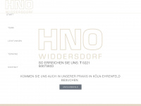 hno-widdersdorf.de Webseite Vorschau