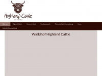 winklhof-highland-cattle.de Webseite Vorschau