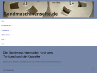 bandmaschinenseite.de Webseite Vorschau