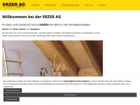 erzerag.ch Webseite Vorschau