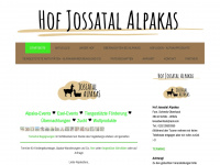 jossatal-alpakas.de Webseite Vorschau