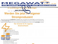 megawattsolar.ch Webseite Vorschau