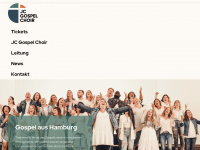 jcgospelchoir.de Webseite Vorschau