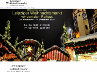 leipzigerweihnachtsmarkt.com Webseite Vorschau