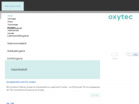 oxytec.com Webseite Vorschau