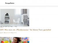 ponygefluester.de Webseite Vorschau